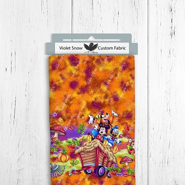 Fab 5 Fall Orange Spice  Double border 